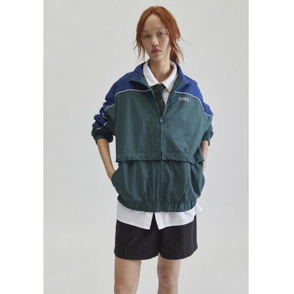 Jackets & Blazers - X-Girl Contrast Piping Windbreaker Jacket